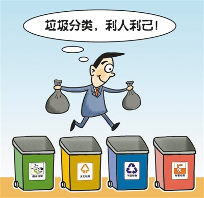 做好垃圾分类，要创新方式方法，积极应对挑战。 人民视觉