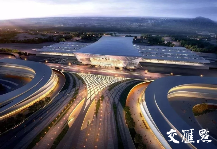 盐城高铁综合客运枢纽鸟瞰图