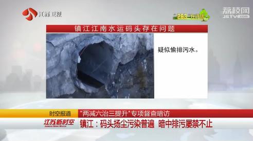 263专项督查暗访镇江:码头扬尘污染普遍 暗中