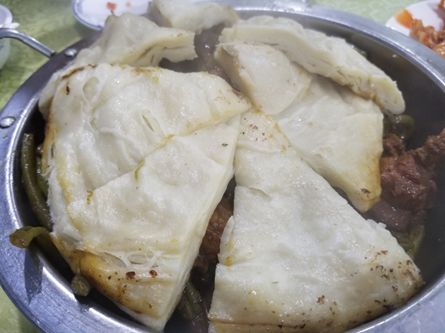 辽西特色美食烀饼。
