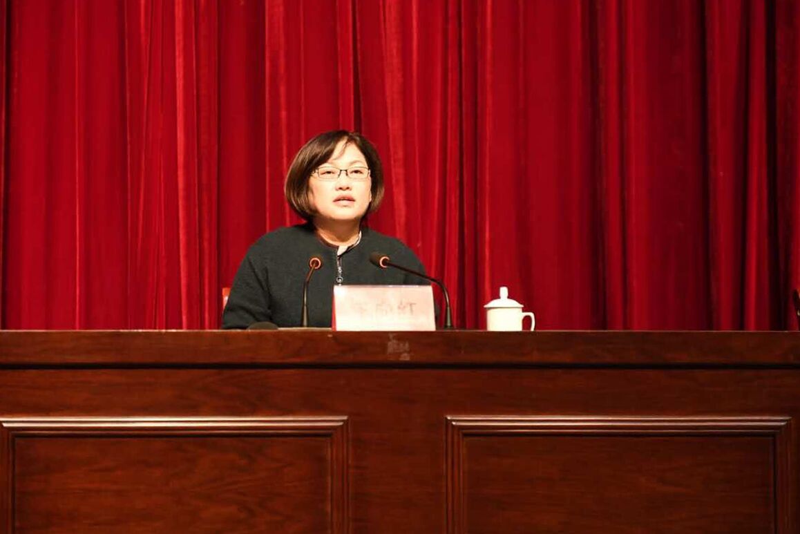 省委宣讲团成员,十九大代表,涟水县委书记王向红.