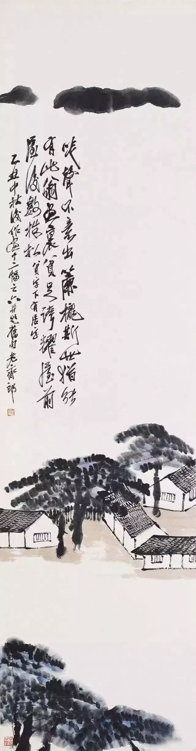 全球最贵中国艺术品 齐白石《山水十二条屏》细节图欣赏,别有一番风味