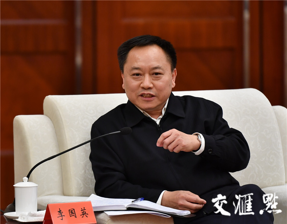 安徽省委副书记,省长李国英.交汇点记者 肖勇摄