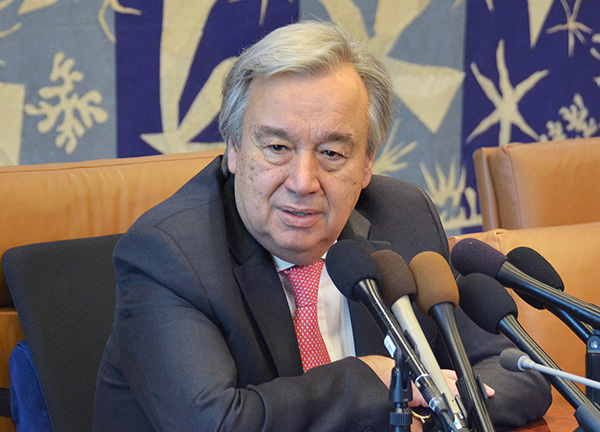 联合国秘书长古特雷斯盛赞"77国集团和中国"发挥积极作用