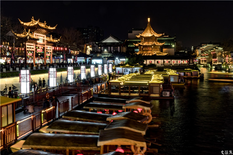 同裡紅黃酒·迷人的夜市|秦淮河畔古建築群夜景