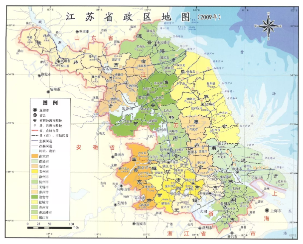 了合并,最终在1953年初,南京市,苏南行署区和苏北行署区重新并为江