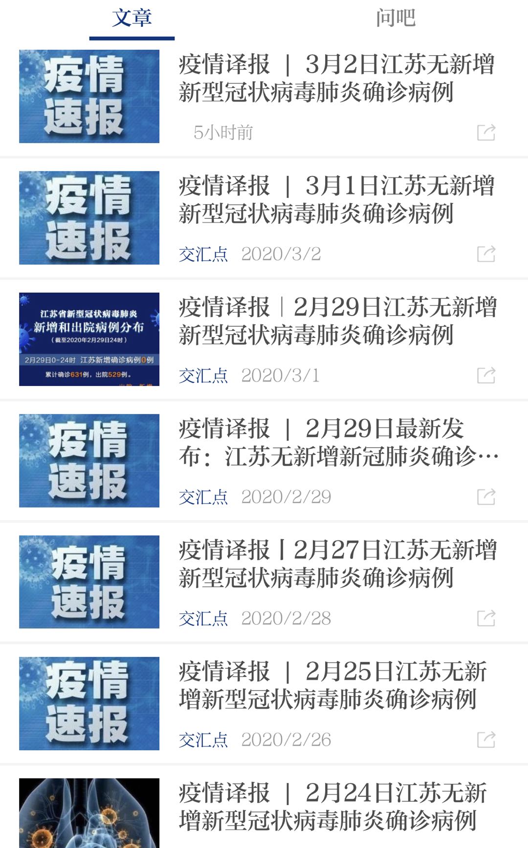 在交汇点新闻客户端开设的中、英、日、韩语“疫情译报”专栏