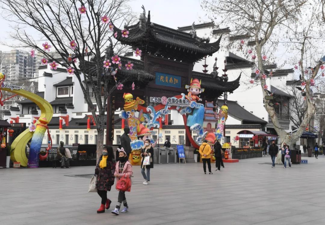 图为南京夫子庙景区。