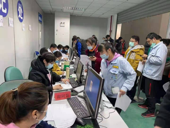 宿迁在台企可成科技公司组织上门接种