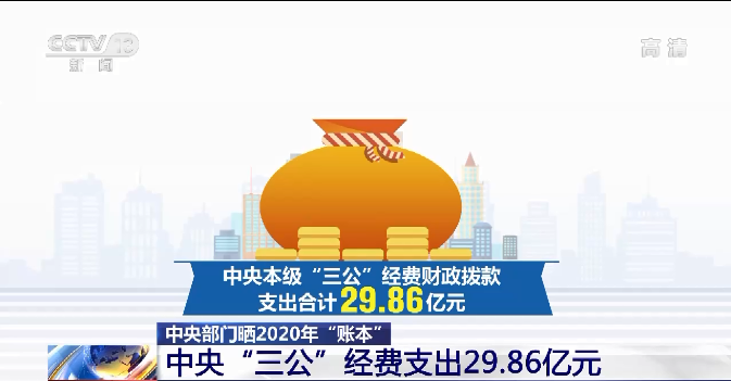 中央部门晒2020年“账本” 中央“三公”经费支出29.86亿元