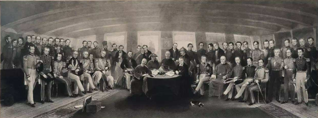 《南京条约》在南京长江江面上签订。
