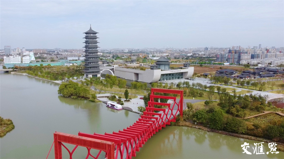 ▲剪影桥下的中国大运河博物馆
