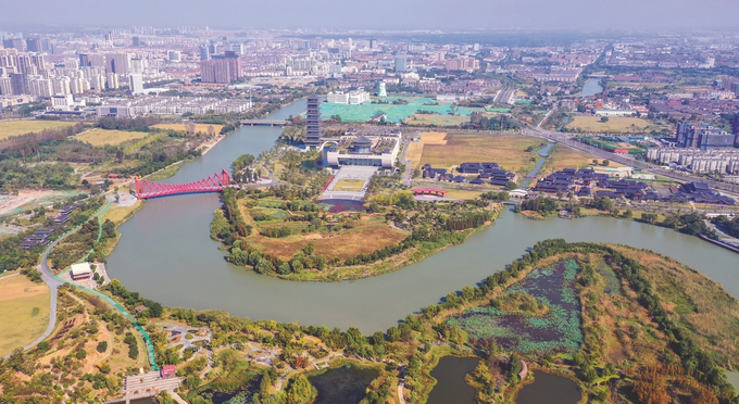 扬州三湾新景。 毛连成 摄