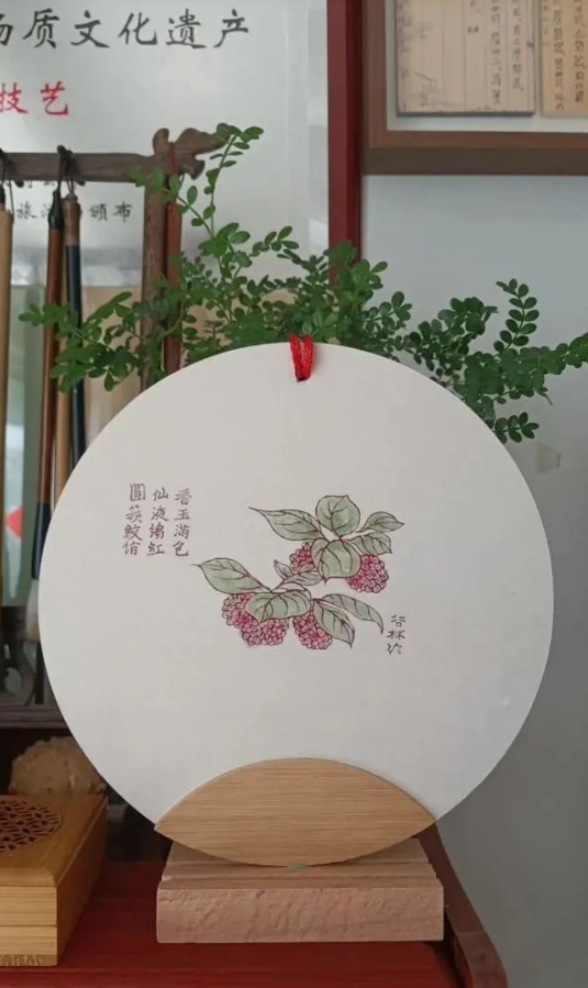 木版水印作品。