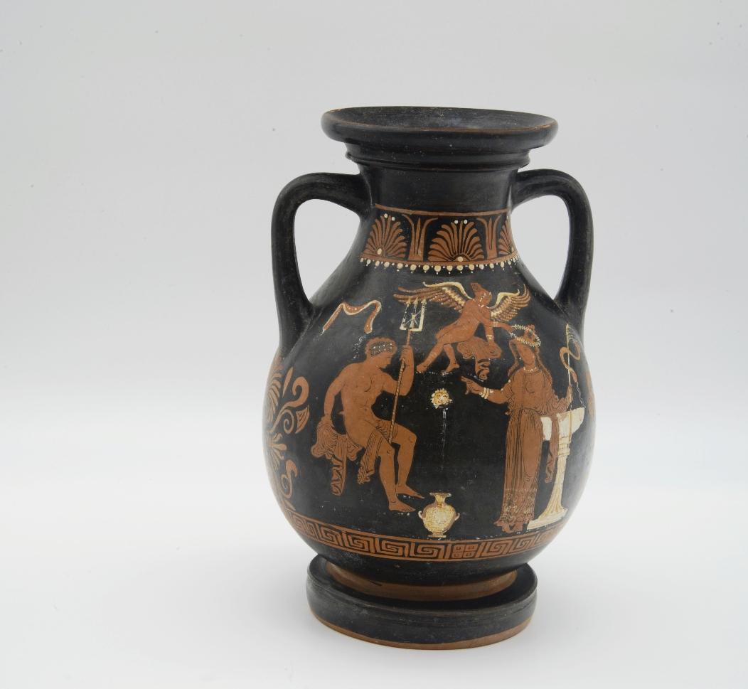 普利亚式红绘双耳酒瓶