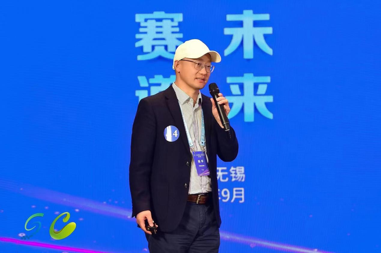 扬州纳力新材料科技有限公司创始人在今年“创业江苏”科技创业总决赛现场