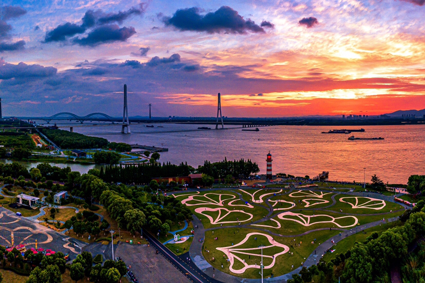 鱼嘴湿地公园。滨江公园供图