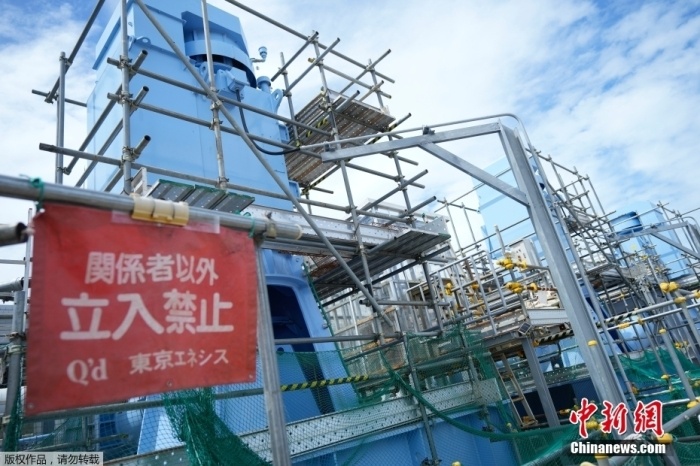 资料图:福岛核电站内的海水输送泵。图片来源:美联社 资料图:福岛核电站内的海水输送泵。图片来源:美联社
