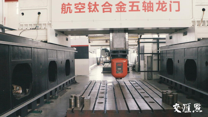宁庆数控研发的横梁移动式数控龙门加工机床