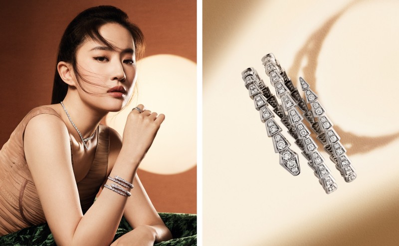 bvlgari宝格丽全球品牌代言人刘亦菲演绎全新serpenti系列品牌大片