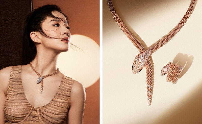 bvlgari宝格丽全球品牌代言人刘亦菲演绎全新serpenti系列品牌大片