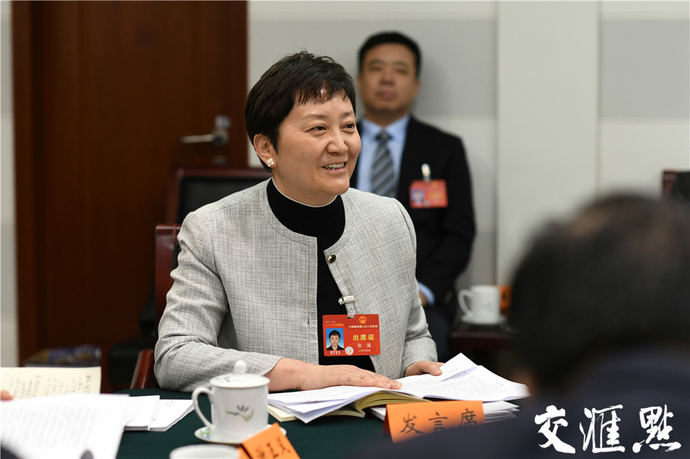 新华日报·交汇点记者 肖勇 万程鹏 余萍摄出席全国两会的人大代表和
