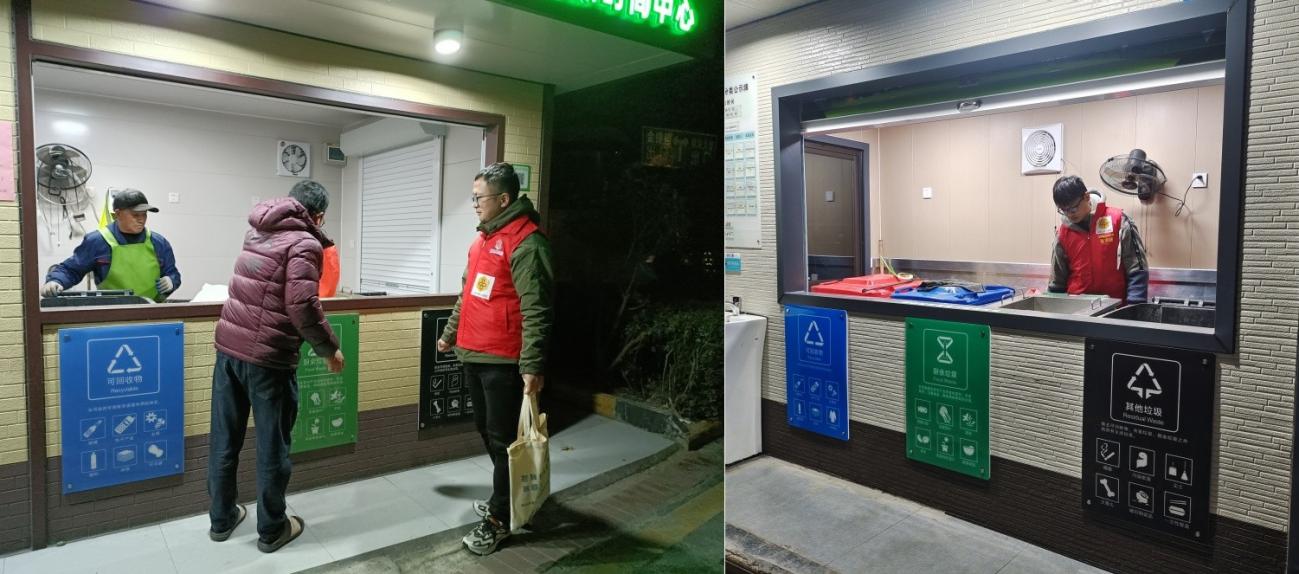 昆山市花桥经济开发区开展垃圾分类小蜜蜂桶边督导志愿服务活动