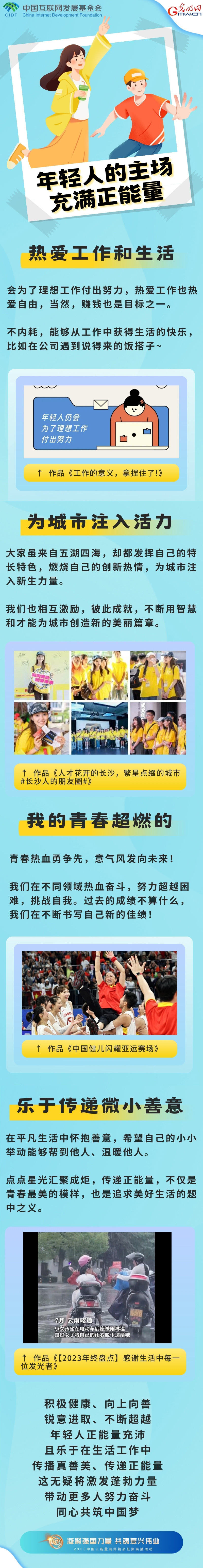 【长图】年轻人的主场充满正能量 【长图】年轻人的主场充满正能量