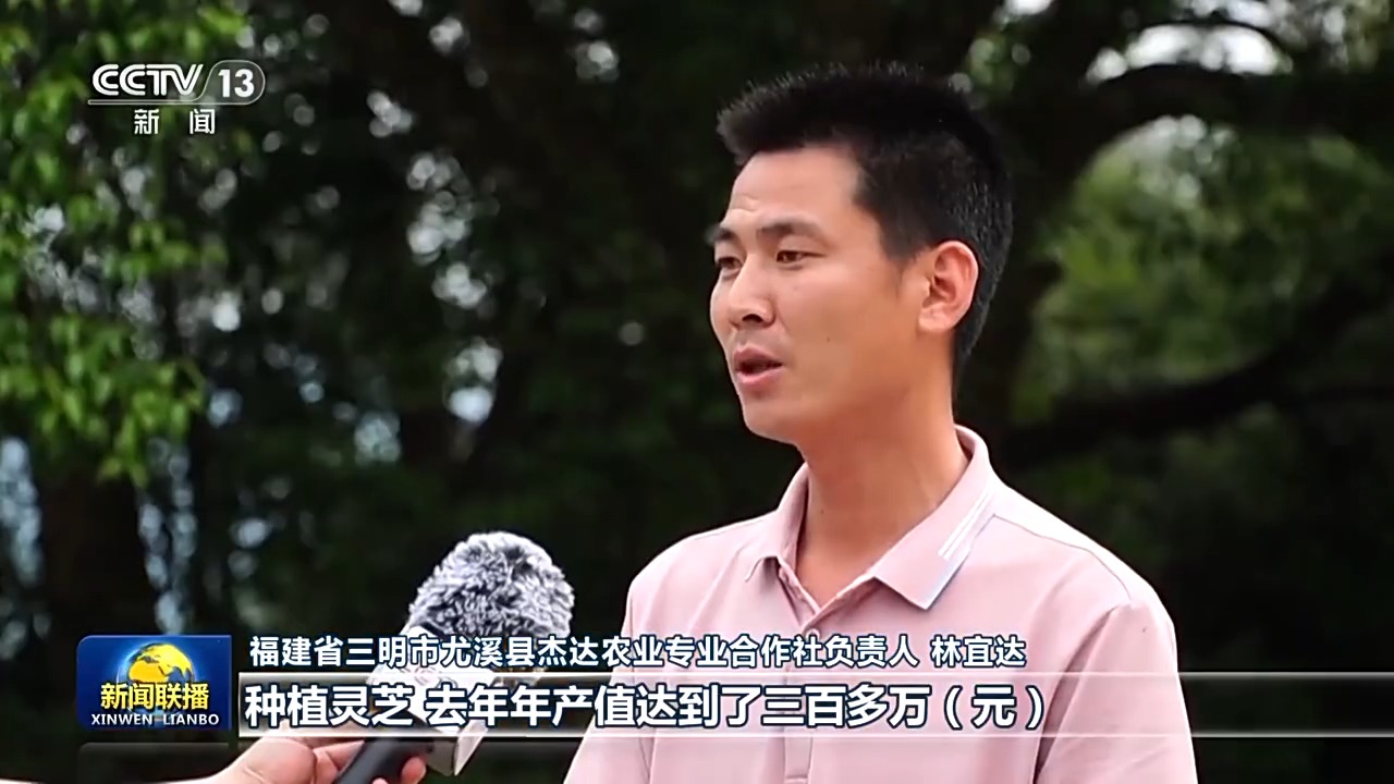 福建省三明市尤溪县杰达农业专业合作社负责人 林宜达:种植灵芝去年年