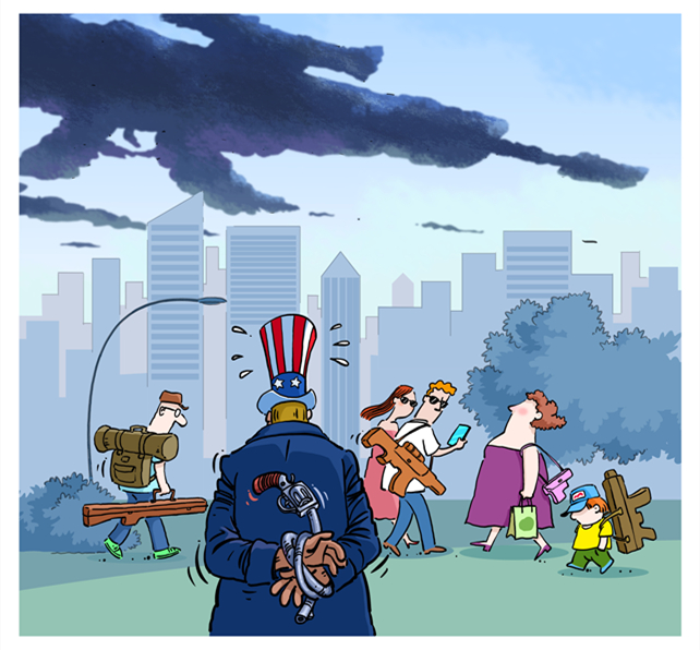 漫画作者:马宏亮(人民网版权图片,未经授权请勿转载.