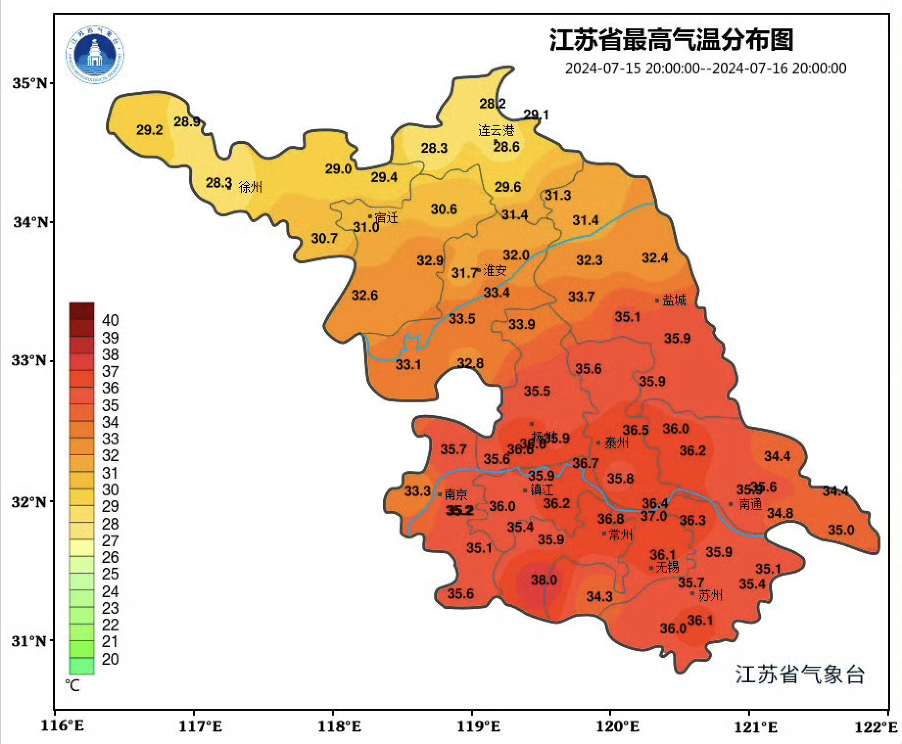 出梅即入伏,江苏进入南边高温,北边暴雨模式