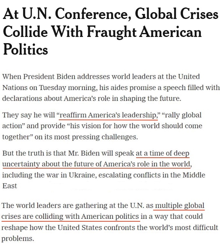 “多重全球危机正与美国政治发生碰撞！”