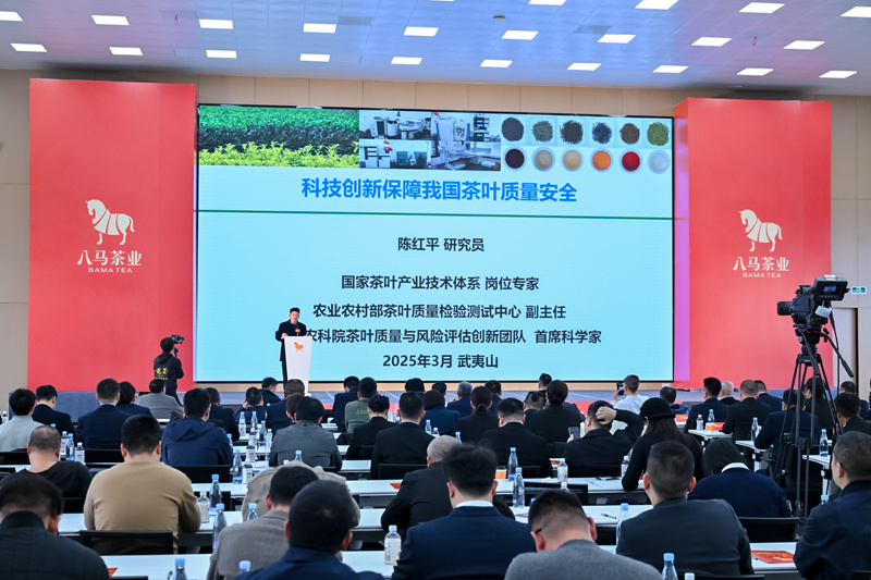 △国家茶叶产业技术体系岗位专家、农业农村部茶叶质量检验测试中心副主任陈红平(“说茶”摄)