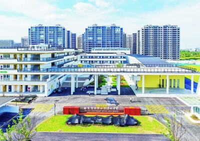 8月26日，中建安装建设的南京市力学小学溧水学校将迎来首个开学季。 通讯员 沙婷婷 南京日报/紫金山新闻记者 冯芃 摄