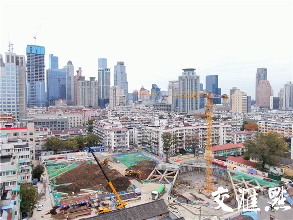 图为石榴新村城市更新项目施工现场。