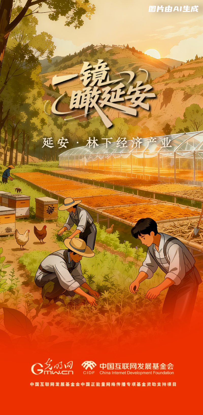 【一镜瞰延安·AI海报】苹果甜、光伏亮……这些产业有了“新花样”