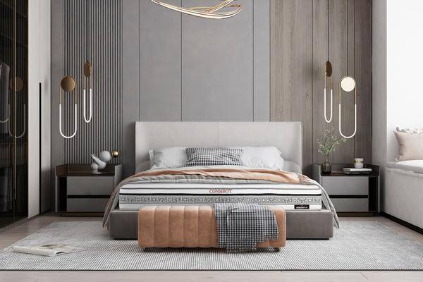 睡眠自由有多爽？康姿百德清雅款床垫不搞花哨只给你最本真的放松感！