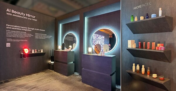 Amorepacific's AI skin analysis and care solution, integrated into Samsung Electronics' AI Beauty Mirror