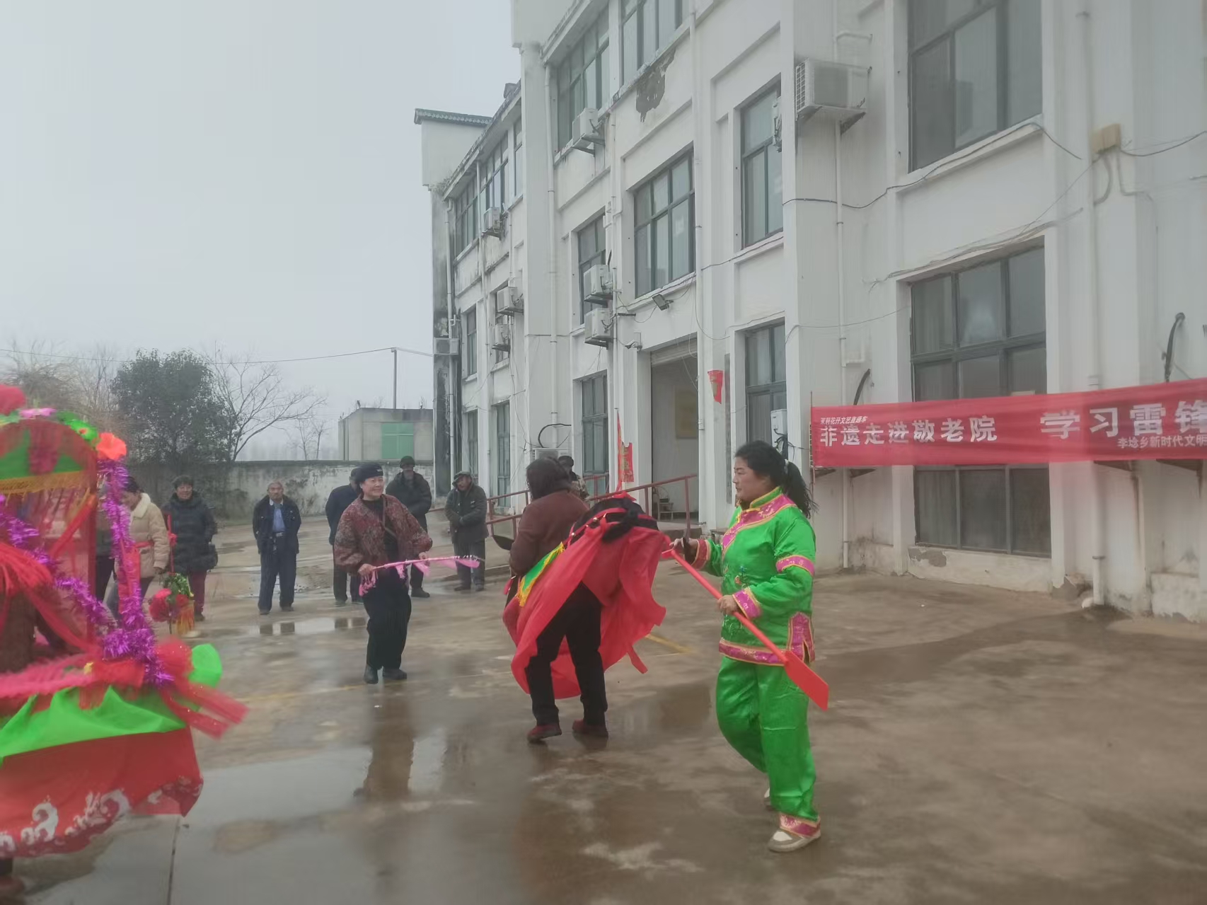  东海县李埝乡“茉莉花开”文艺直通车非遗文化走进敬老院慰问演出