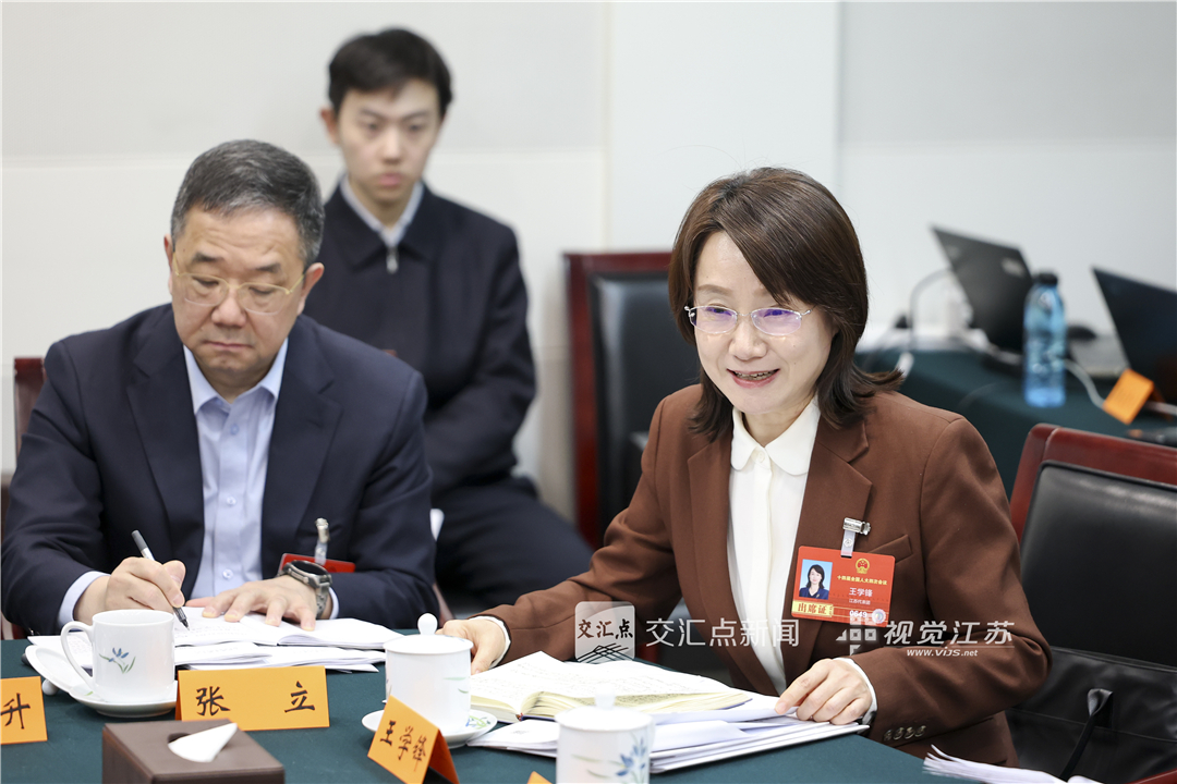 3月9日，十四届全国人大四次会议江苏代表团召开代表小组会议，审议全国人大常委会工作报告。 新华日报·交汇点记者 吴胜 万程鹏 摄
