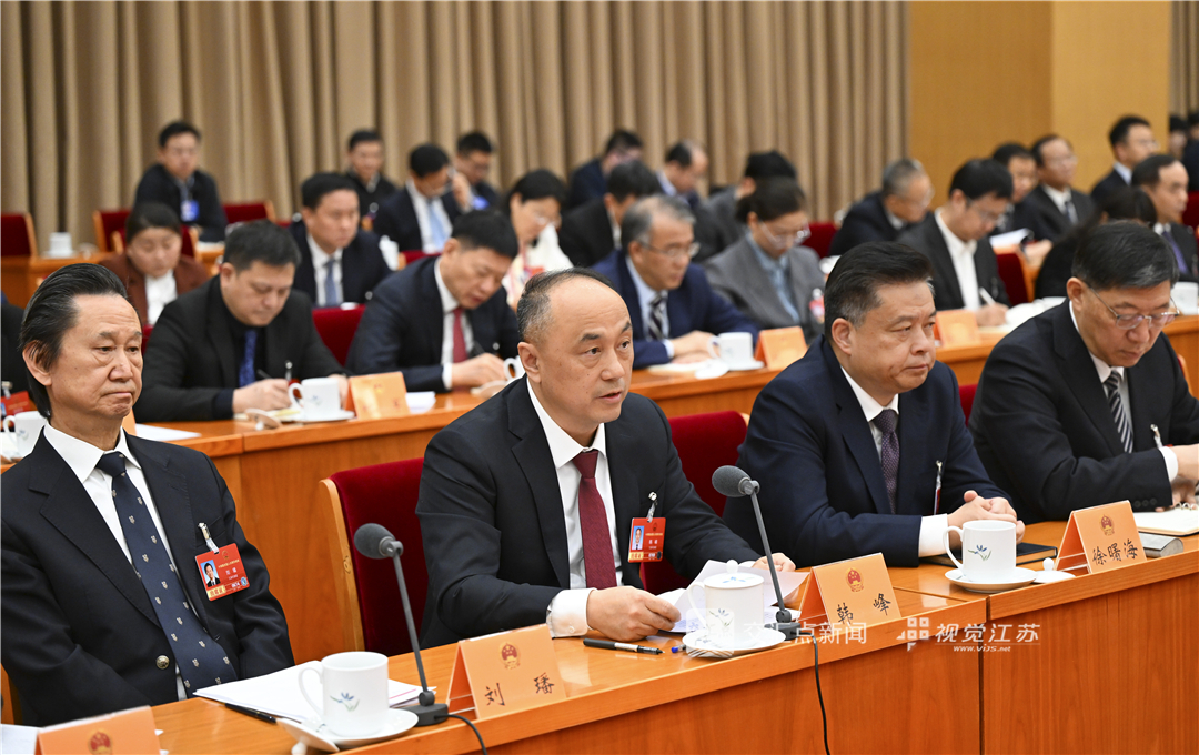 3月11日，十四届全国人大四次会议江苏代表团举行全体会议，审议全国人大常委会工作报告、最高人民法院工作报告、最高人民检察院工作报告。新华日报·交汇点记者 吴胜 万程鹏 摄
