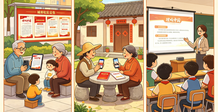 AI漫评：理响新征程 理论“潮”起来