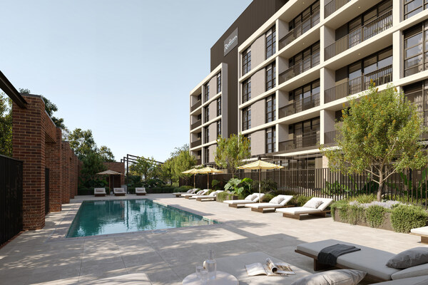 Radisson Perth _ pool render