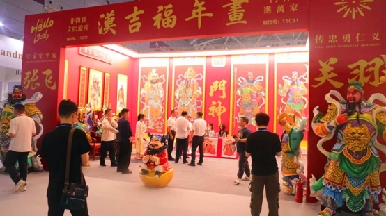 汉派年画绽放异彩！汉吉福惊艳亮相第22届中国（深圳）国际文博会