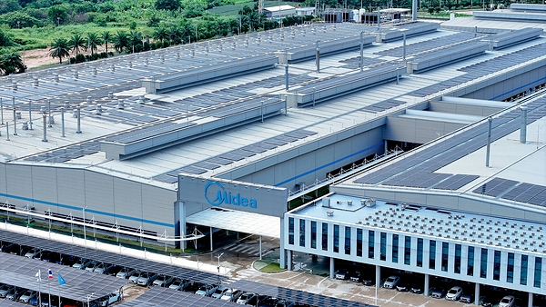 Full PV coverage at Midea Thailand Factory