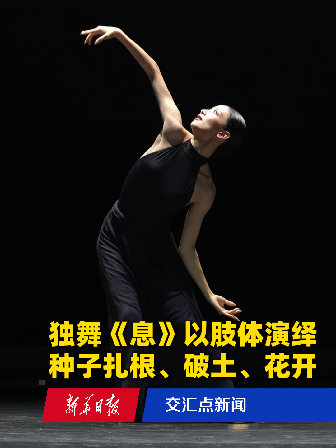 独舞《息》以肢体演绎种子扎根、破土、花开