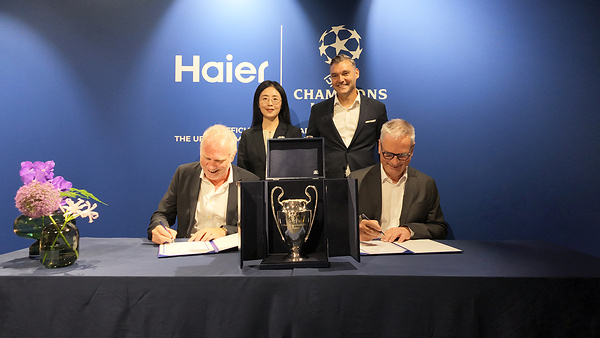 Haier Announces Global Partnership with UEFA Champions League Haier Announces Global Partnership with UEFA Champions League